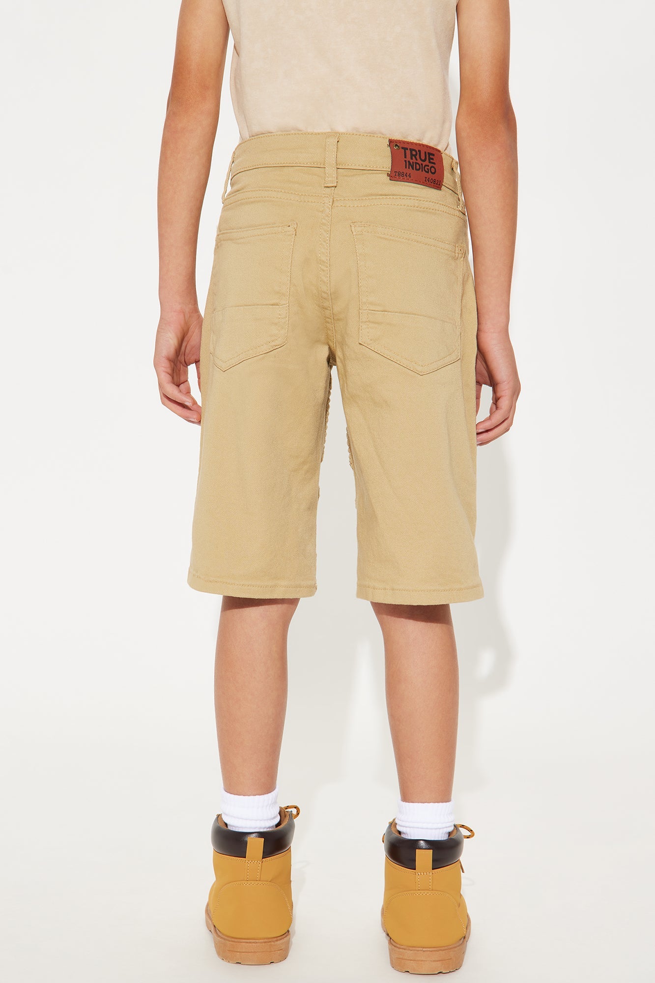Mini Stay Consistent Moto Shorts - Khaki