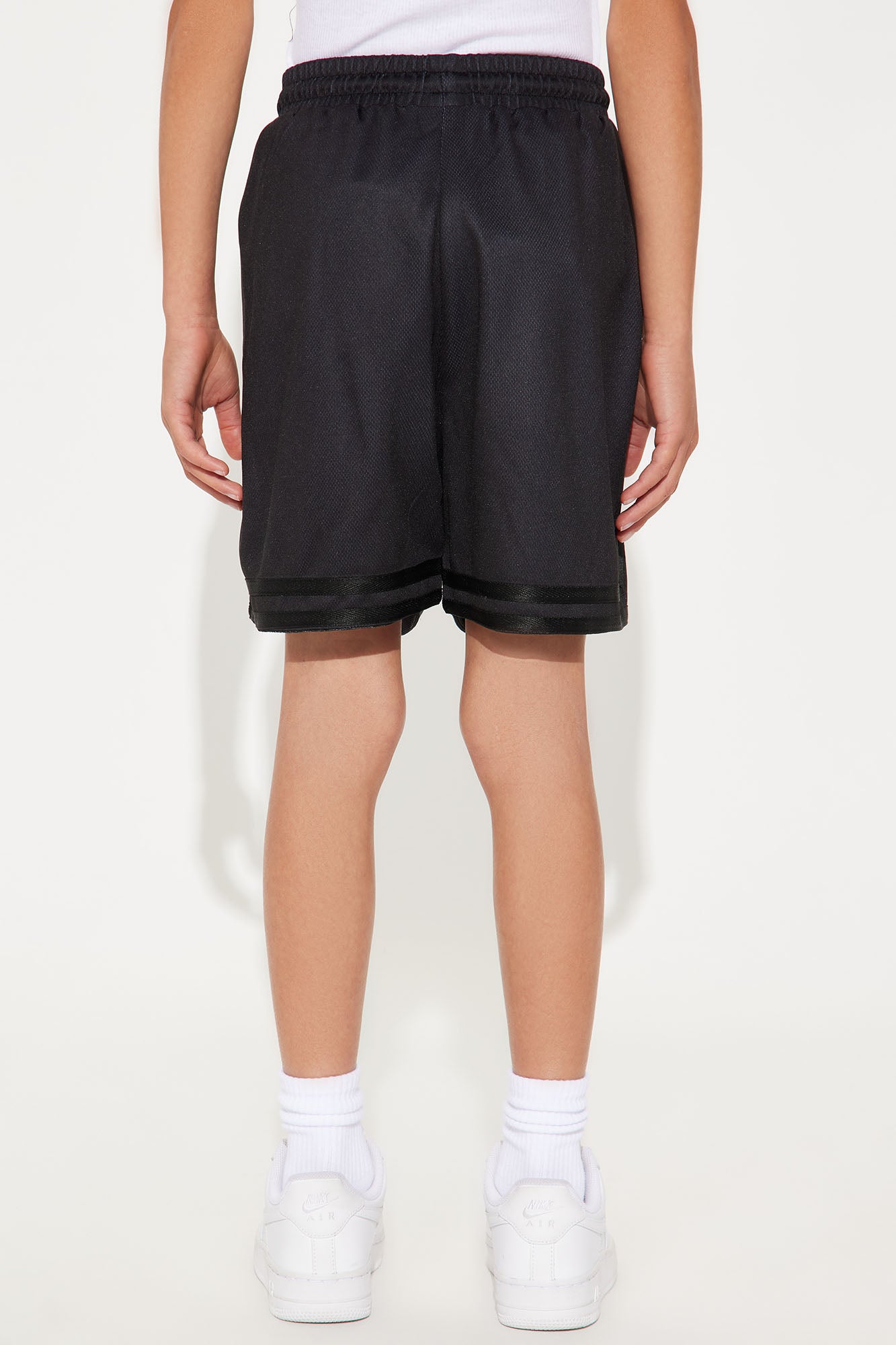 Mini Von Dutch Eyeball Relaxed Drawstring Shorts - Black