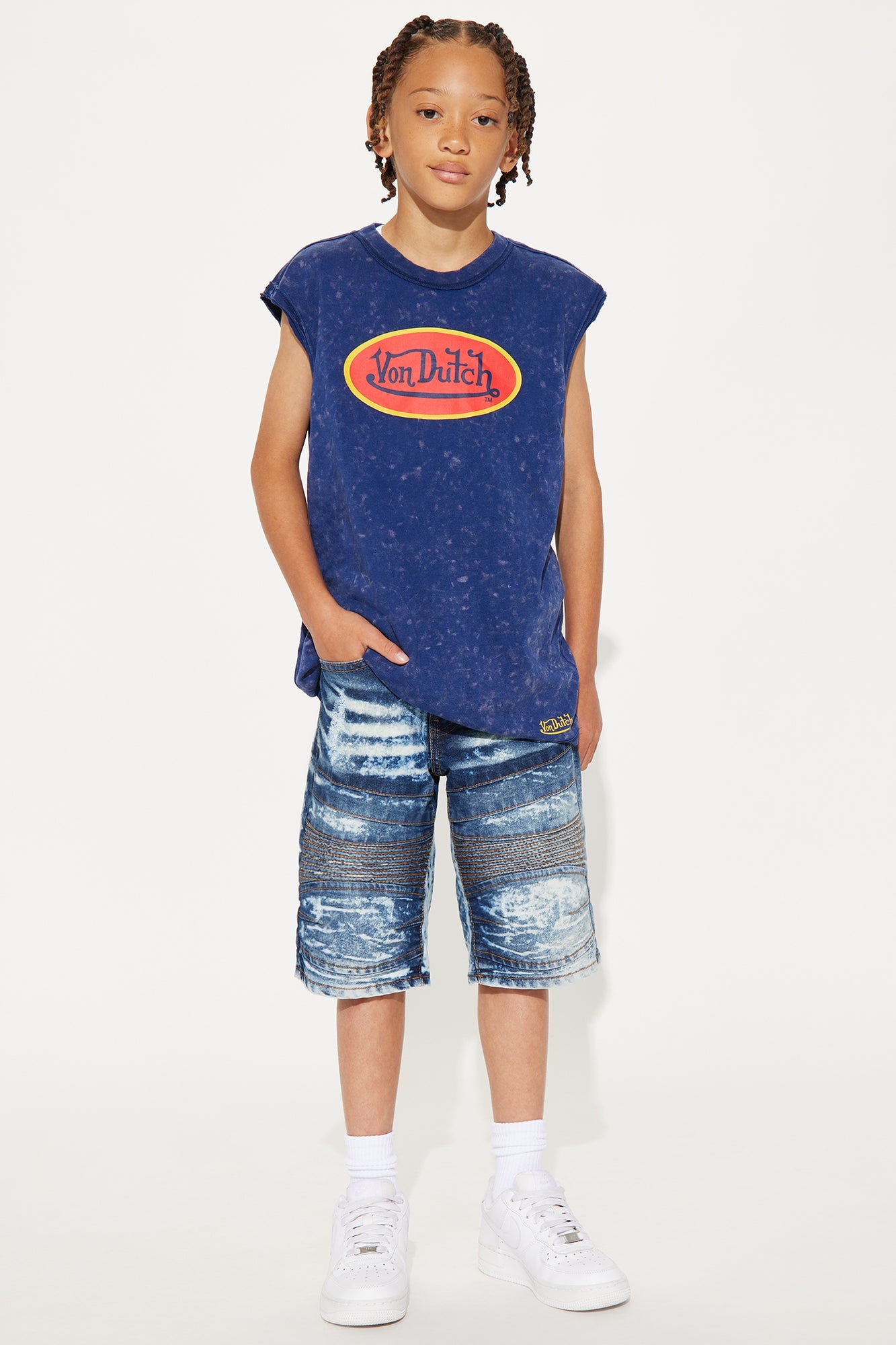 Mini On My Mind Moto Denim Shorts - Dark Wash
