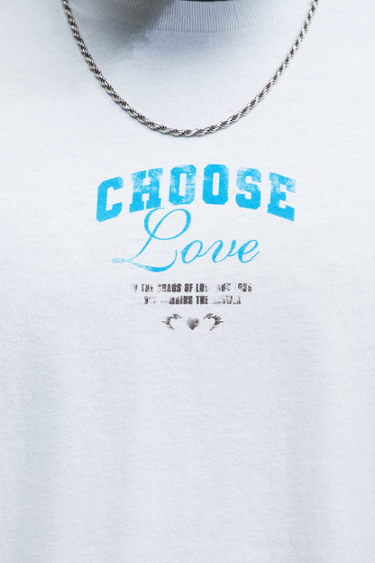 Choose Love Short Sleeve Tee - White