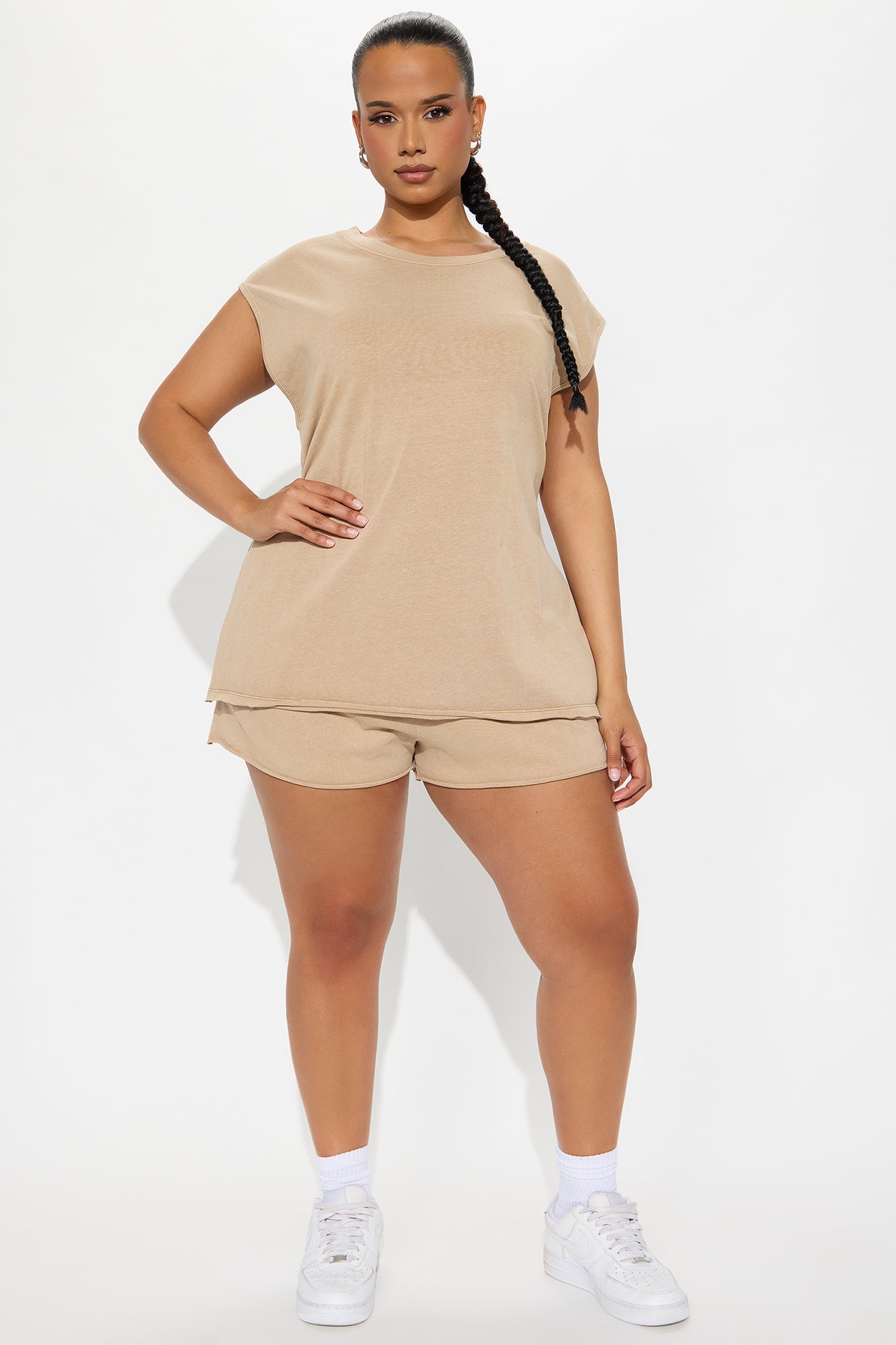 Get Ready With Me Short Set - Taupe