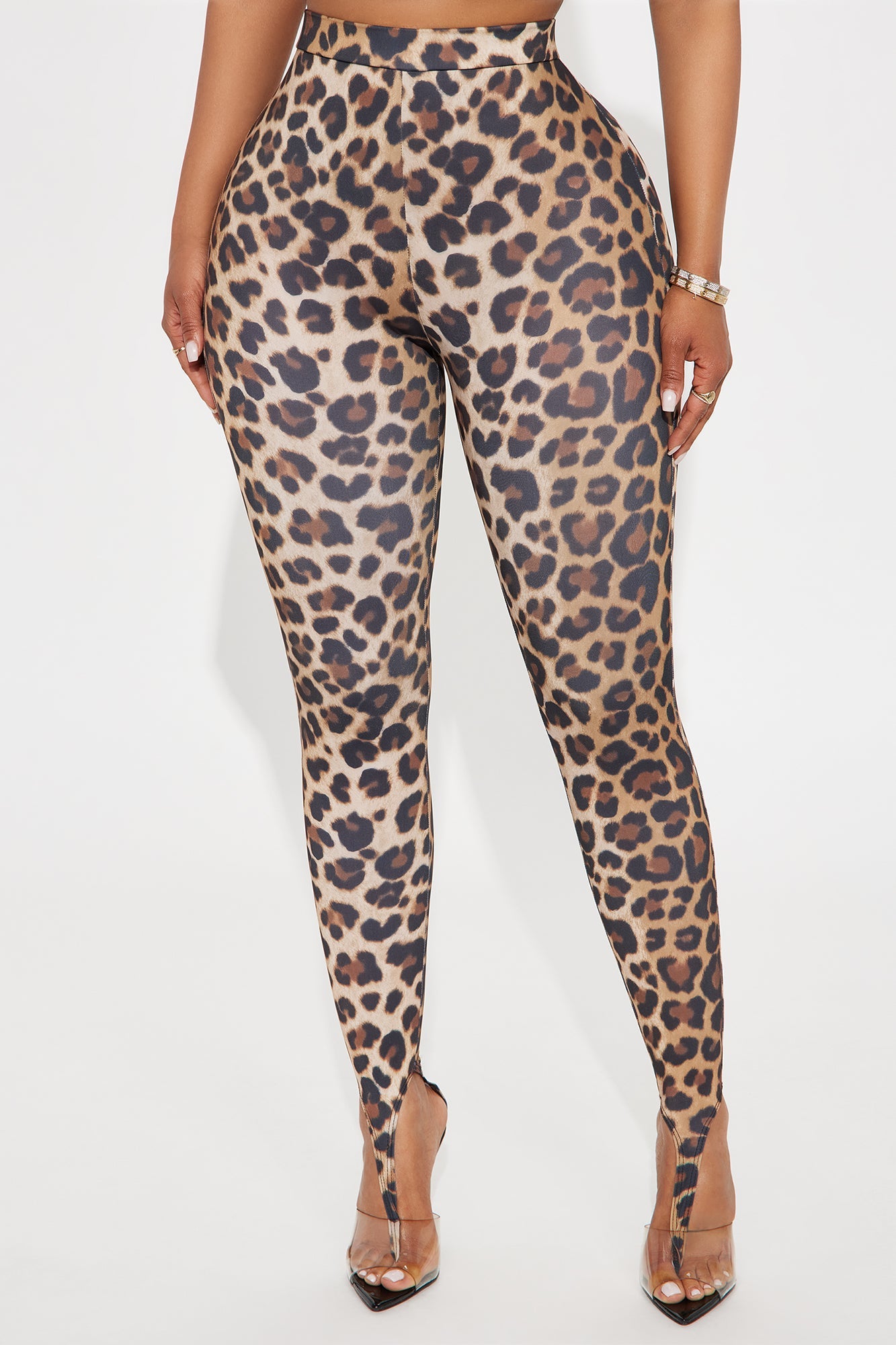 Kamryn High Rise Leopard Stirrup Legging - Leopard