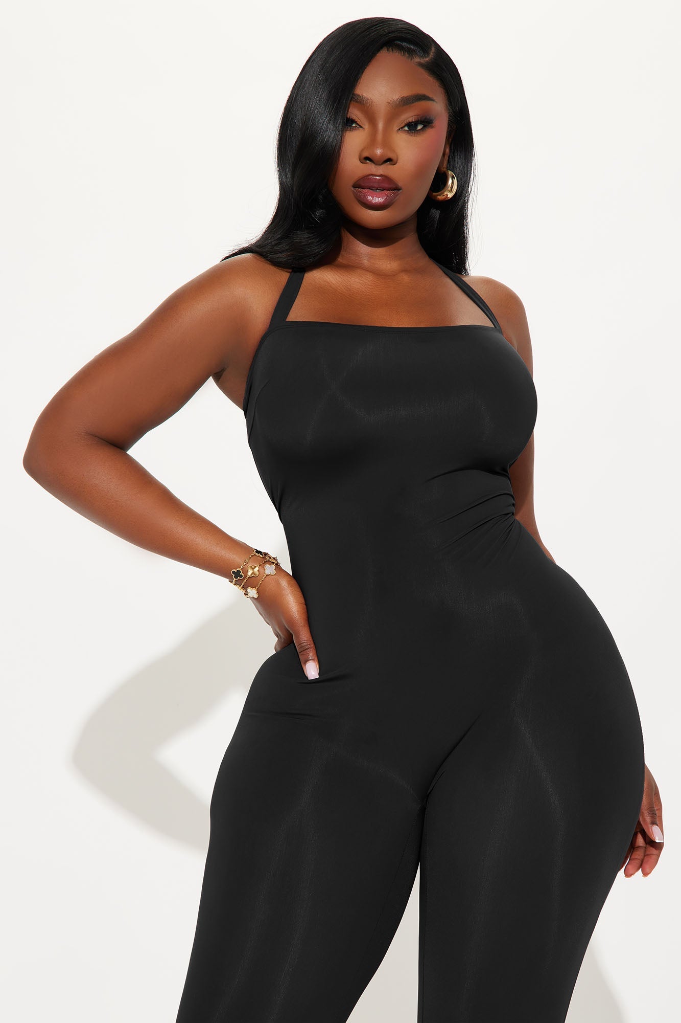 Lead The Way Halter Jumpsuit - Black