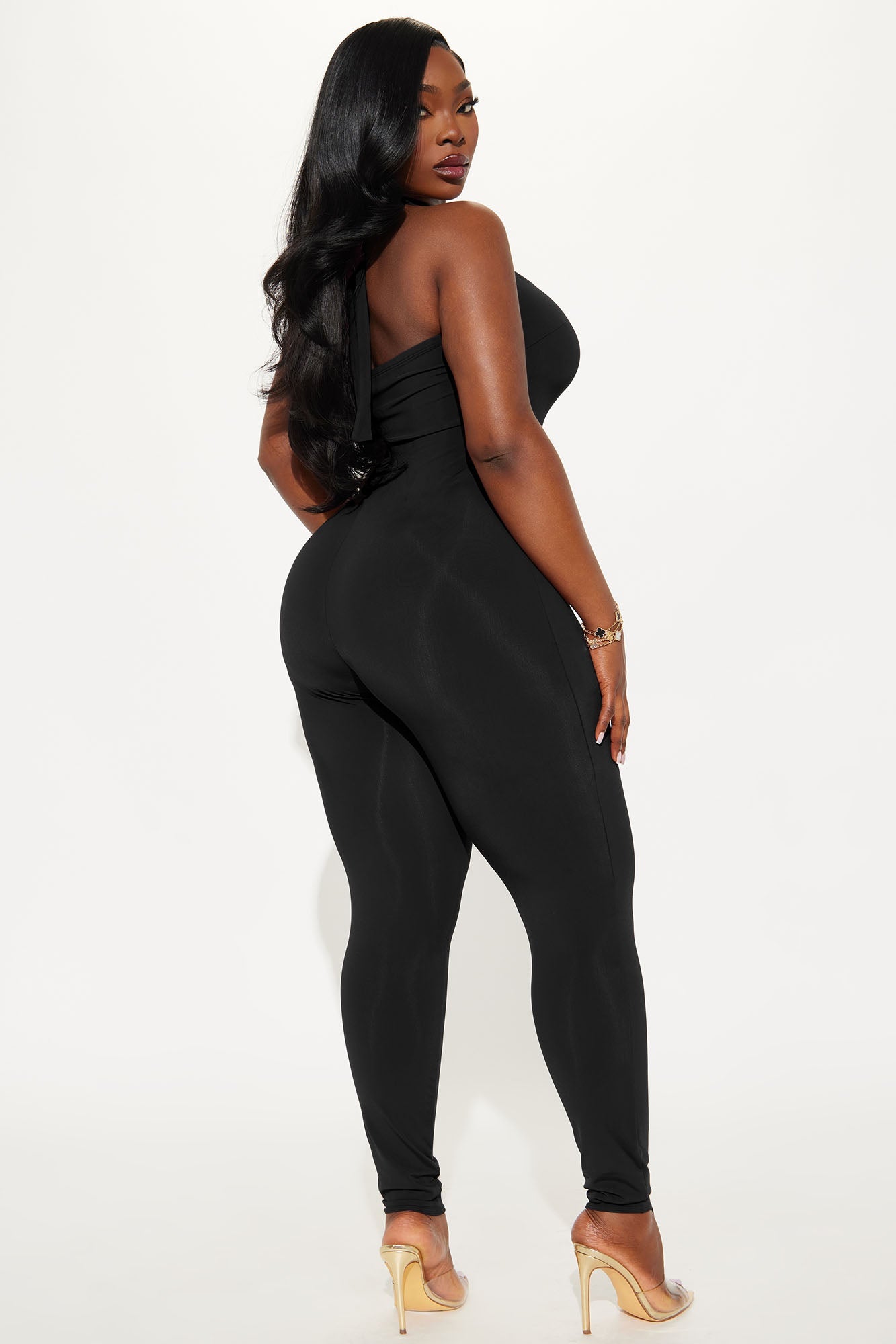 Lead The Way Halter Jumpsuit - Black