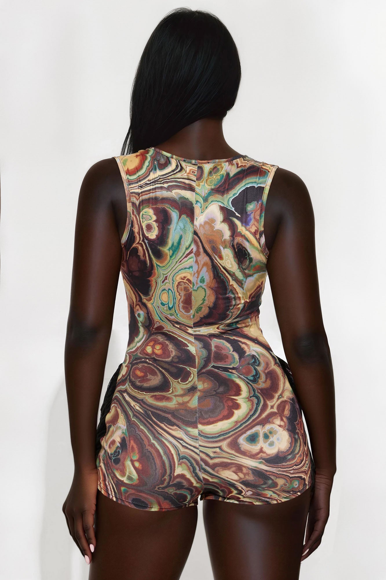 All At Once Fringe Romper - Multi Color