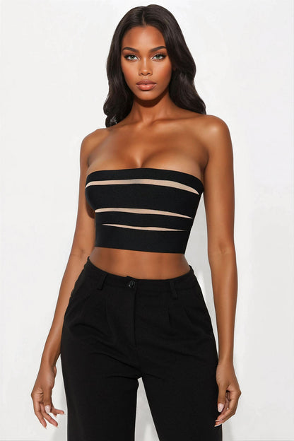 Ravina Bandage Tube Top - Black