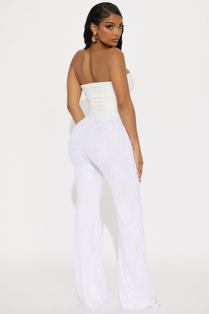Lea Lace Jumpsuit - Ivory