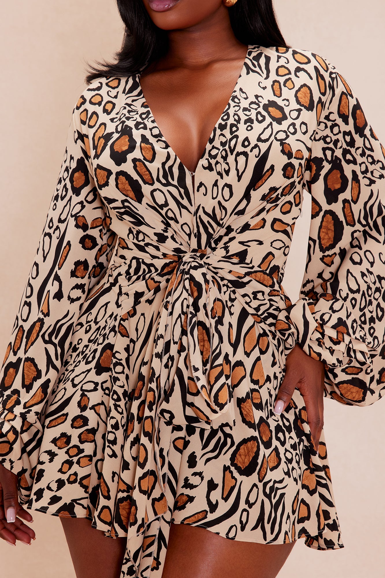 Laura Leopard Romper - Leopard
