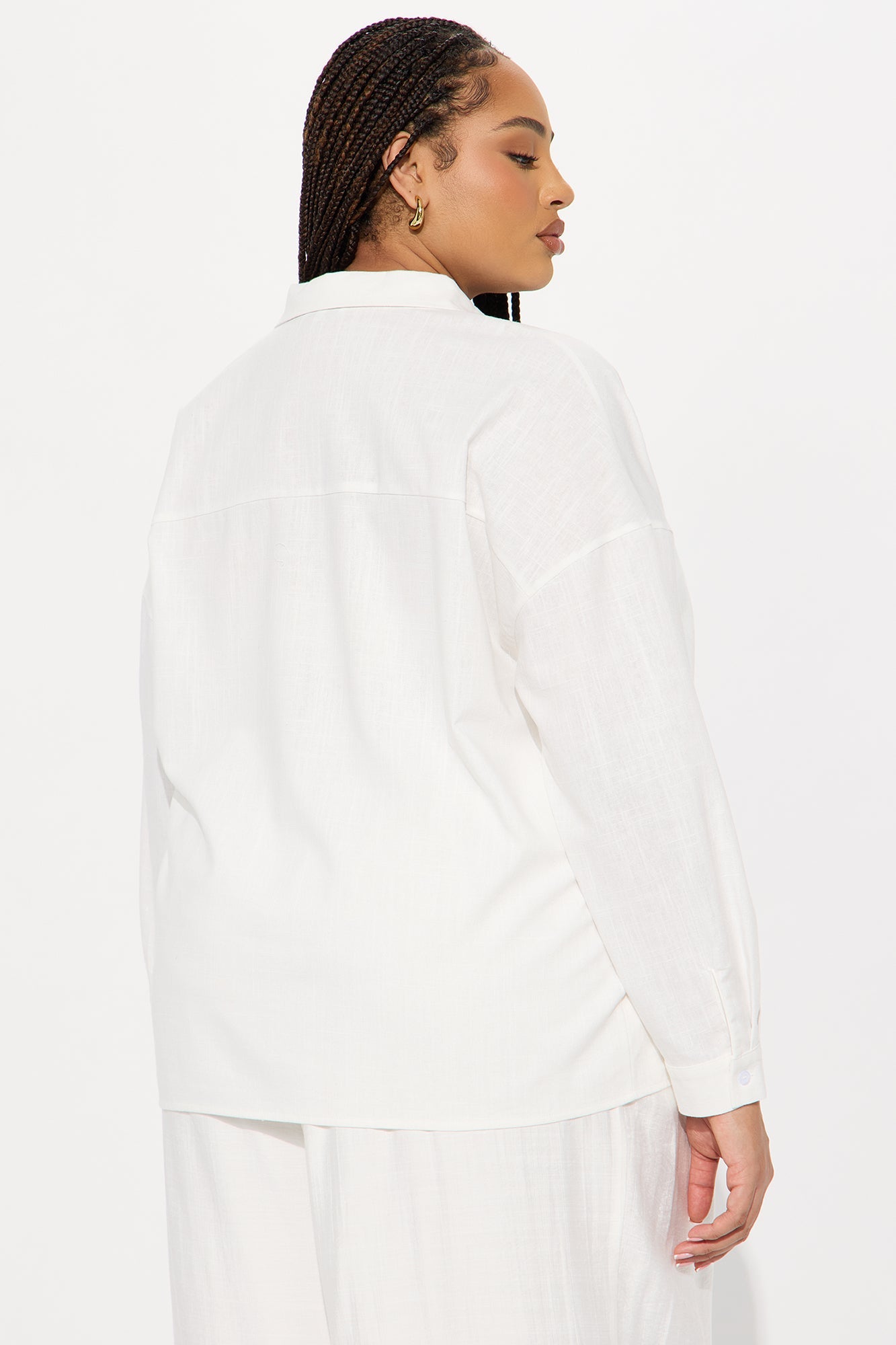 Summer Somewhere Linen Shirt - White