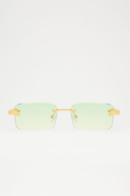 Burn It Down Sunglasses - Gold/combo