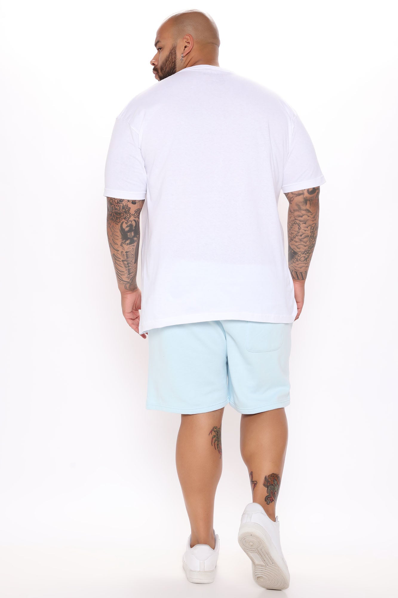Tyson Sweatshort - Light Blue