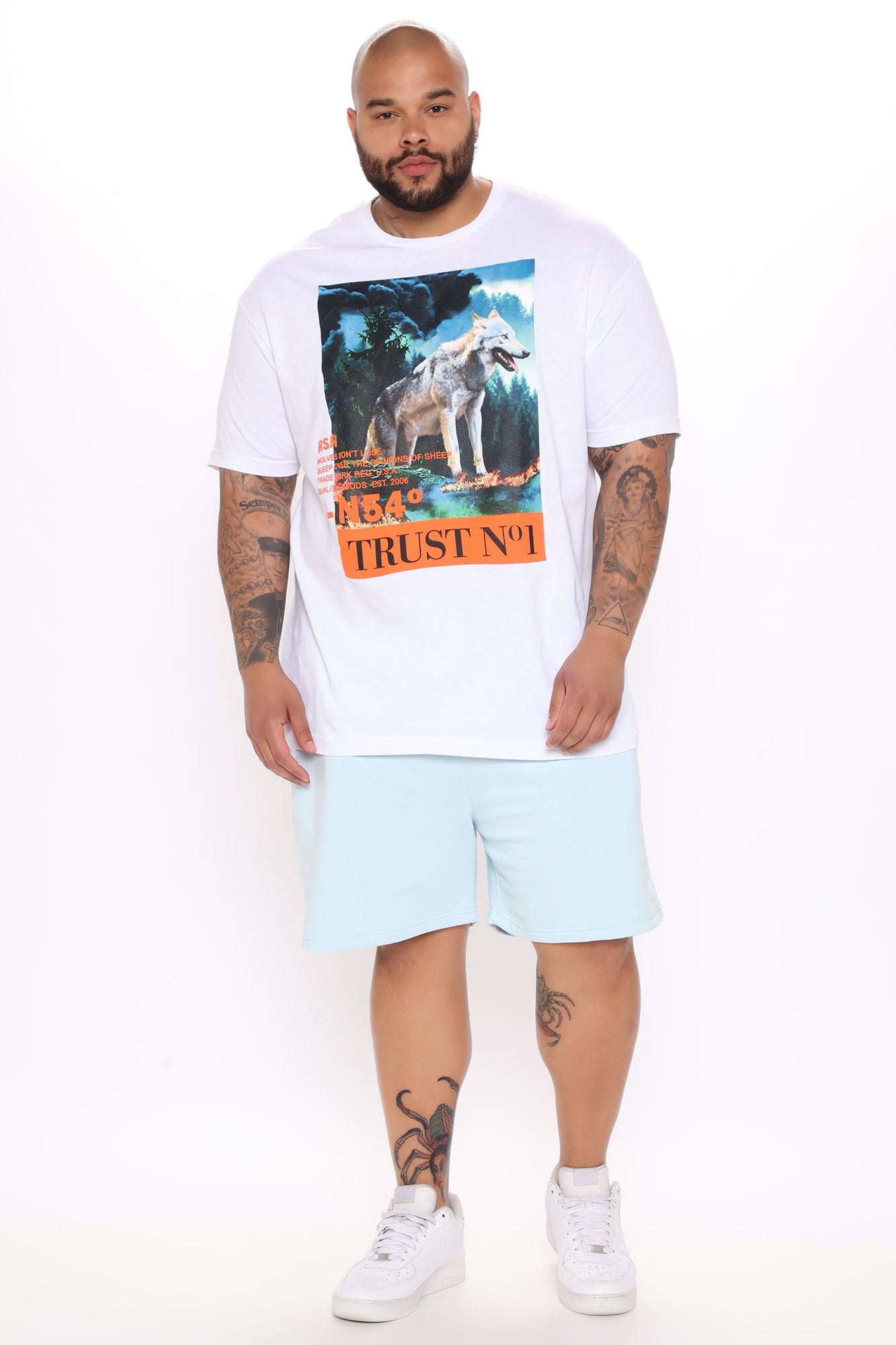 Tyson Sweatshort - Light Blue