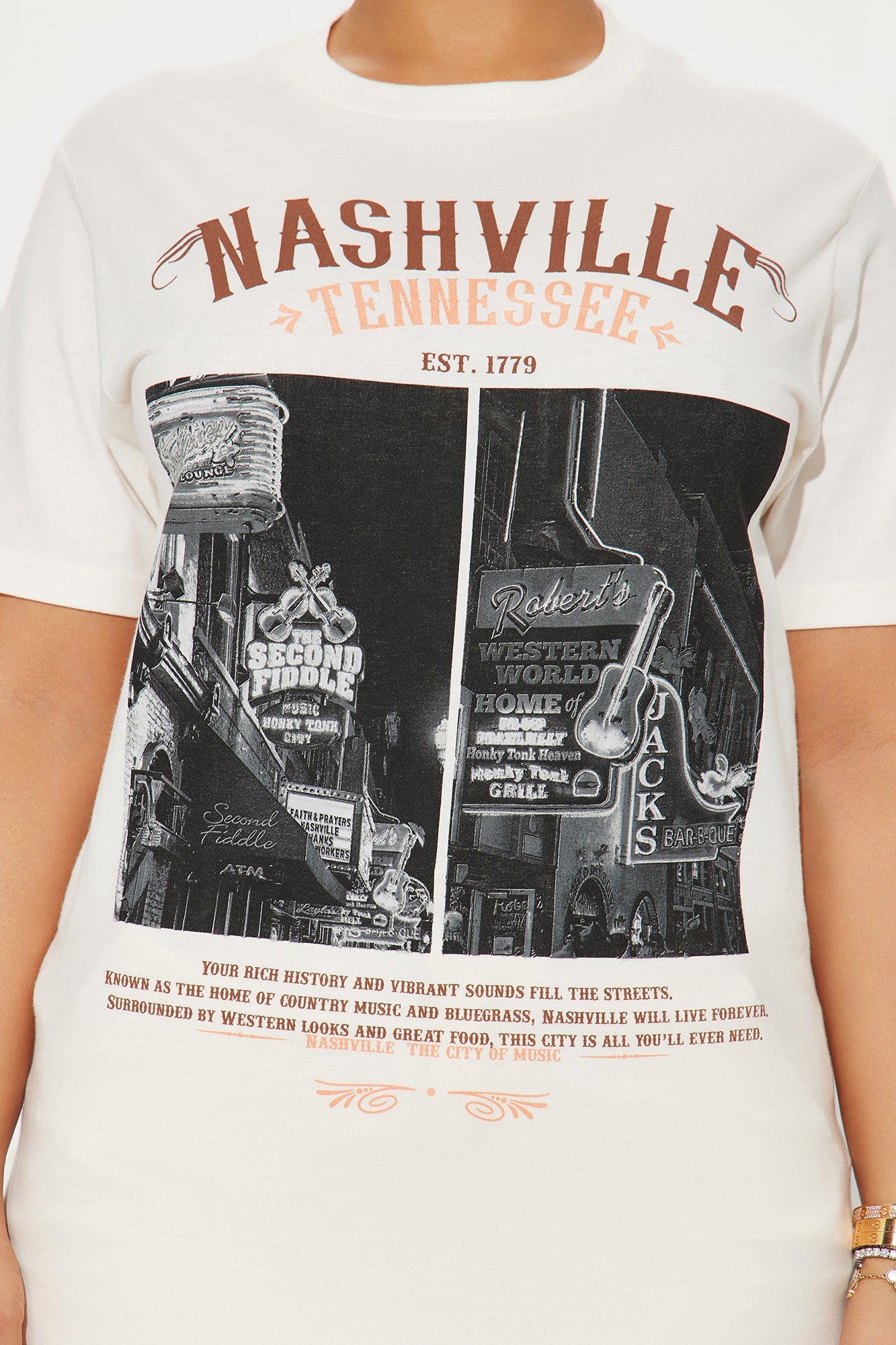 Western World Nashville Graphic Tee - Beige