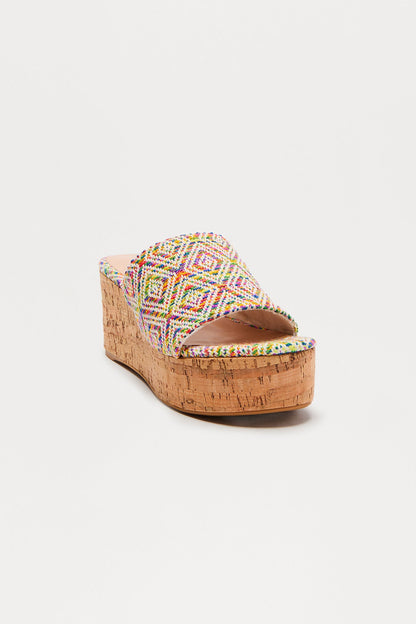 Palm Desert Platform Wedges - Multi Color