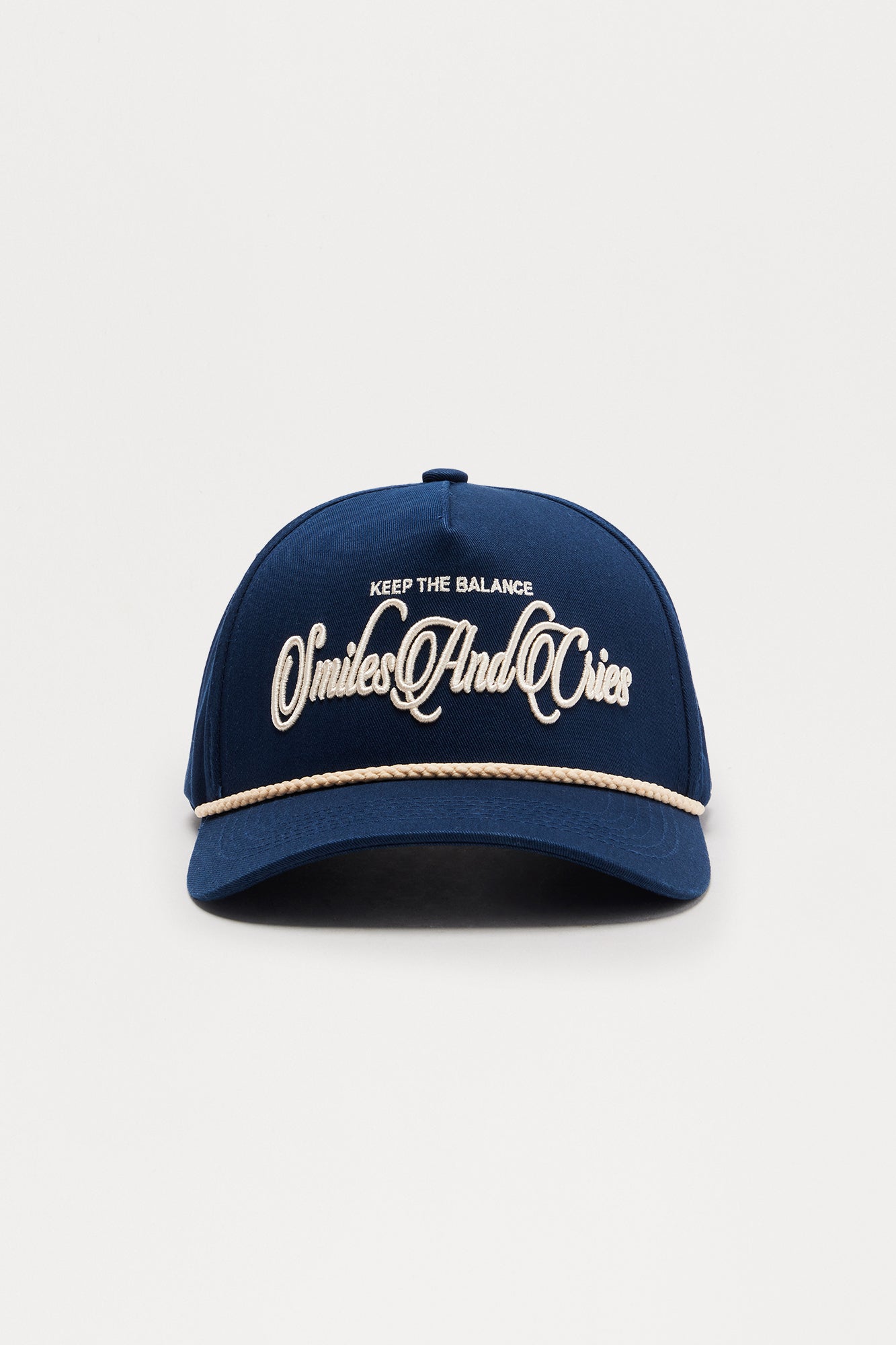 Smiles And Cries Snapback Hat - Navy