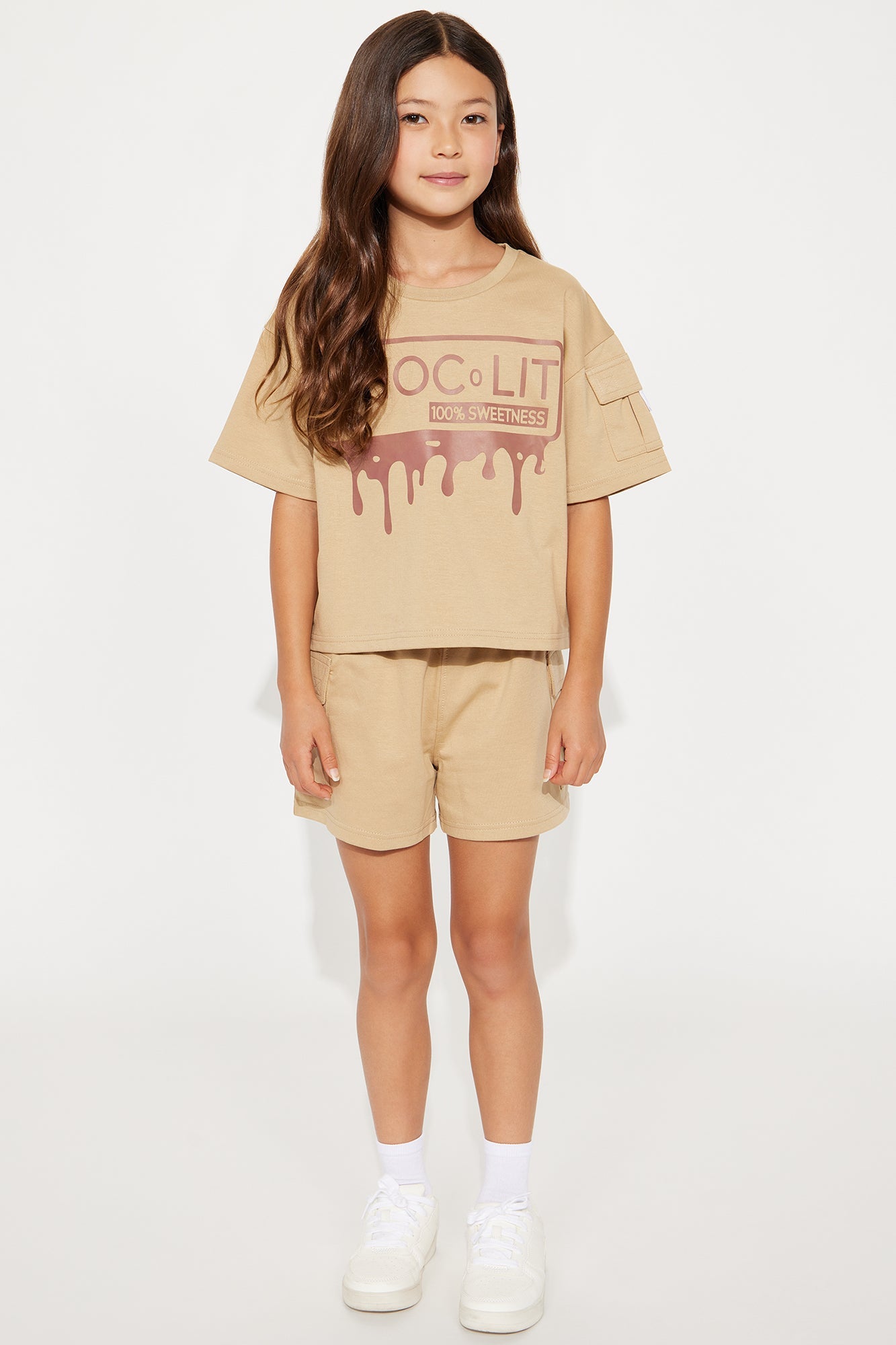 Mini Choco-Lit Short Set - Sand
