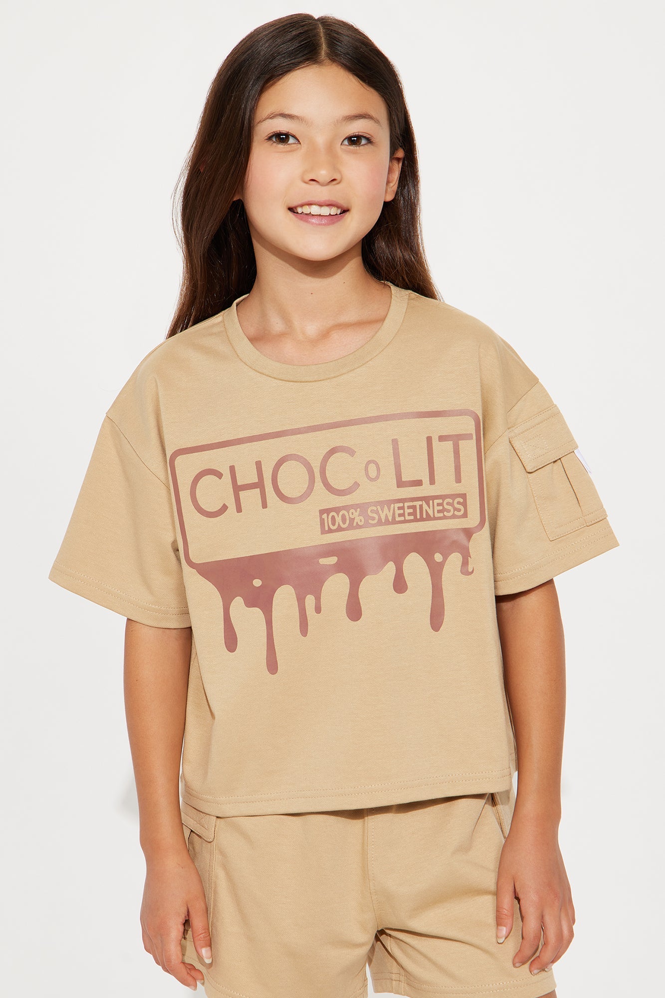Mini Choco-Lit Short Set - Sand
