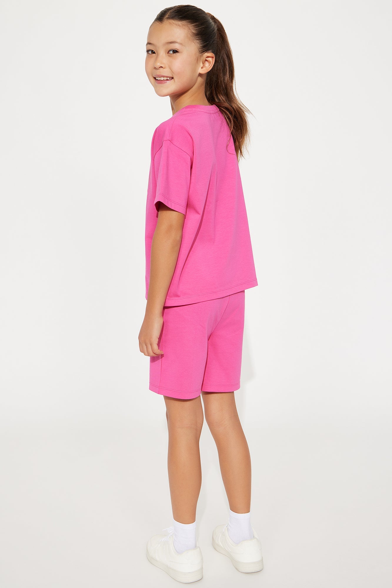 Mini Rich Girl Drip Bike Short Set - Pink