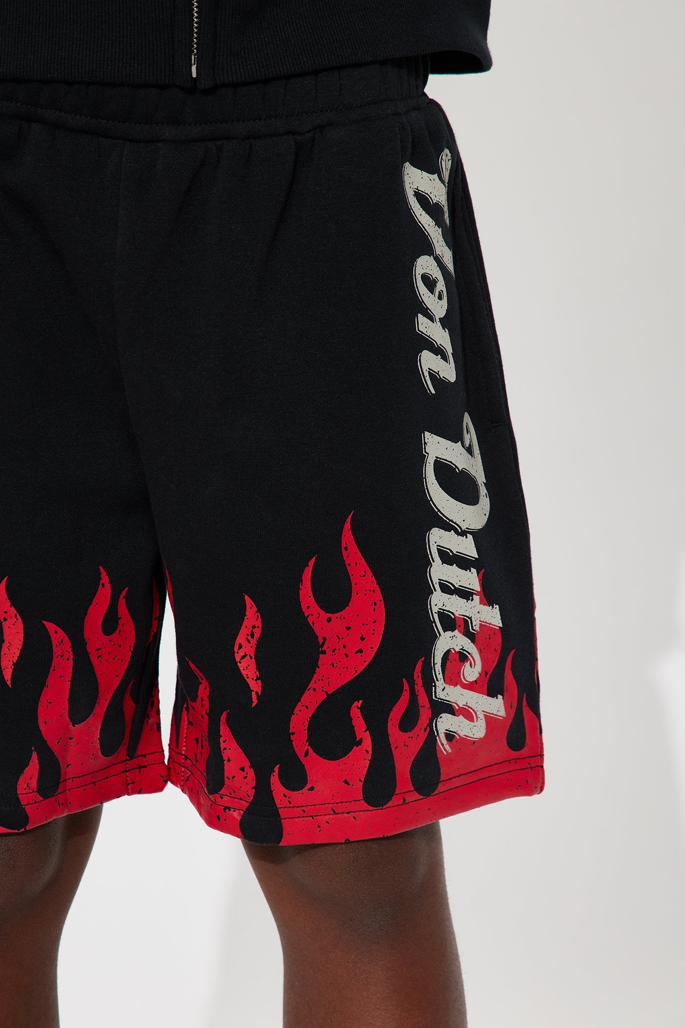 Mini Von Dutch Fire Sweatshorts - Black