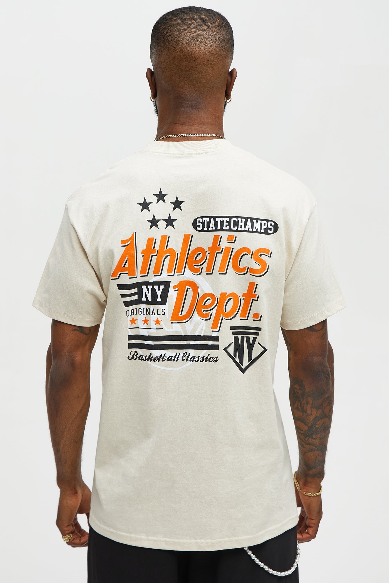 State Champs Athletics Short Sleeve Tee - Cream