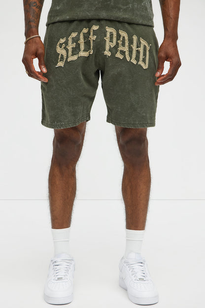 Self Paid Sweatshorts - Olive