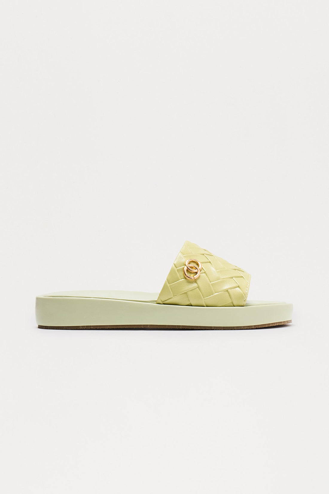 Sage Woven Slip On Sandals - Sage