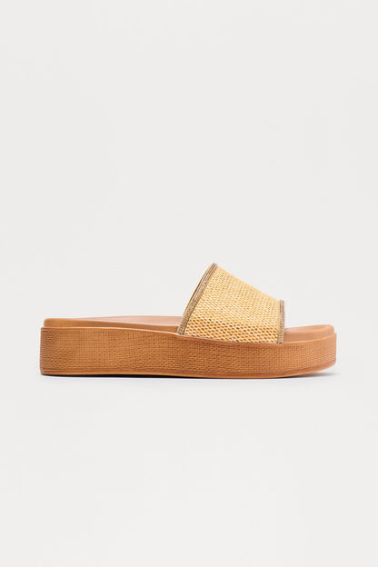 Koryn Platform Sandals - Natural