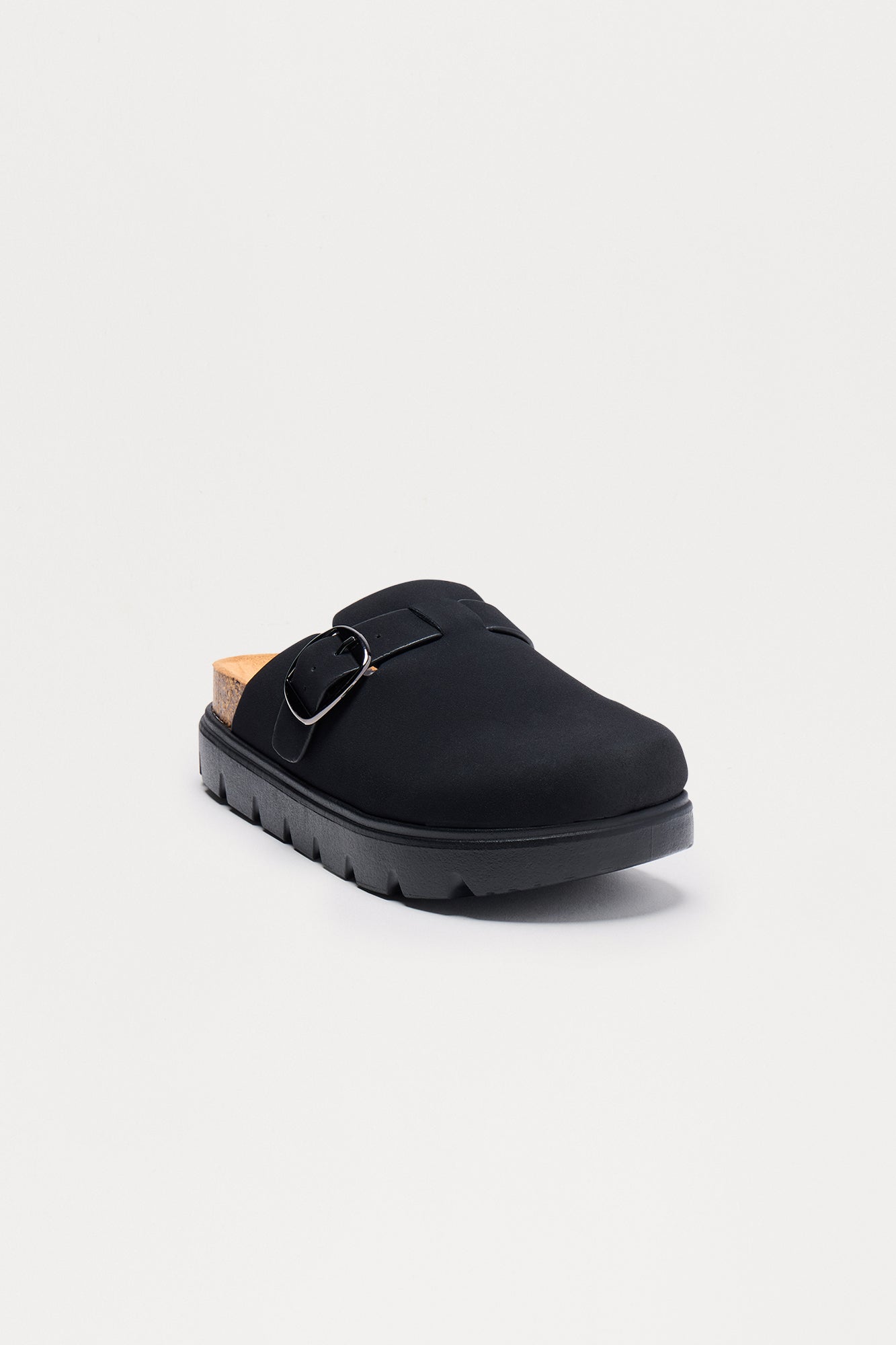 Oaks Buckle Slides - Black