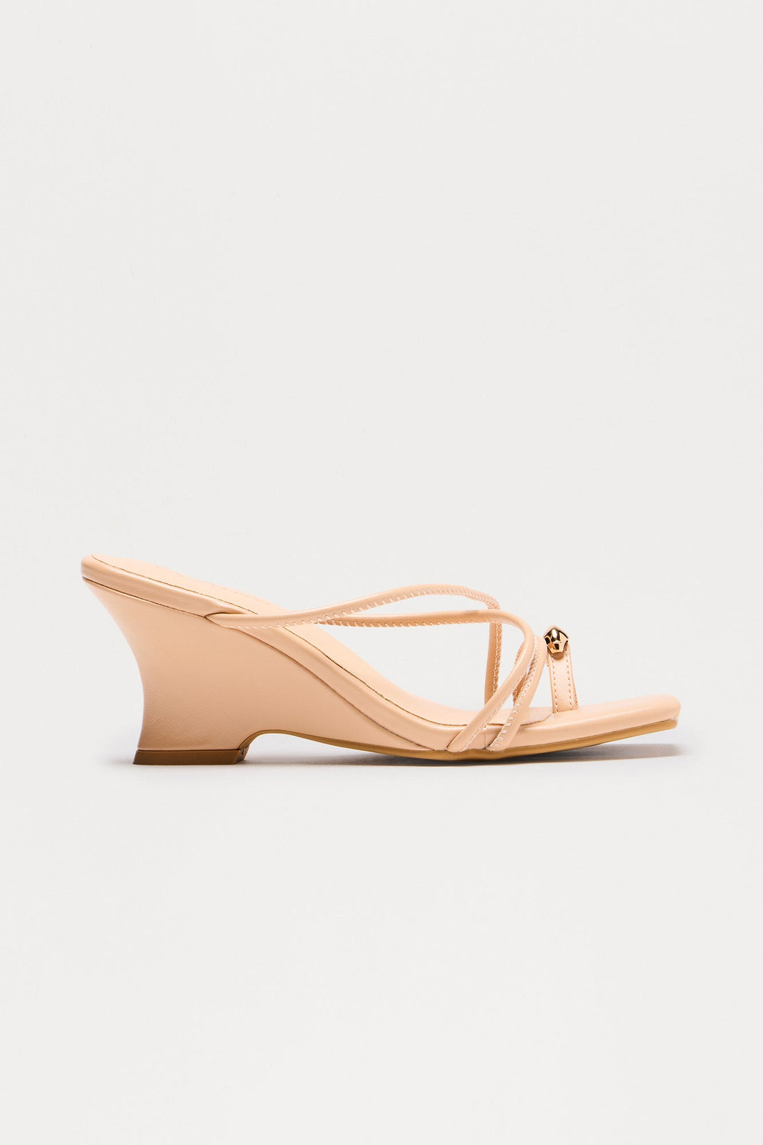 Iyla Toe Ring Wedges - Nude