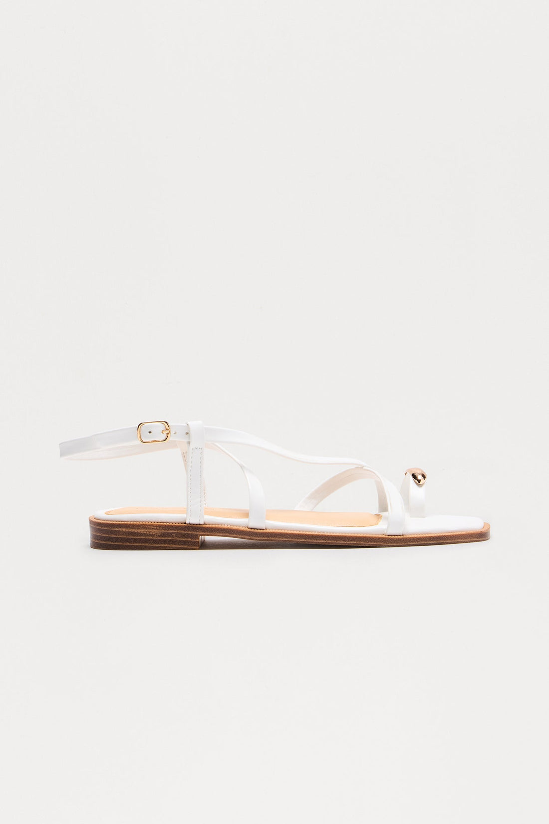 Solstice Toe Ring Sandals - White