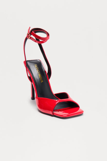 Gaige Patent Heels - Red