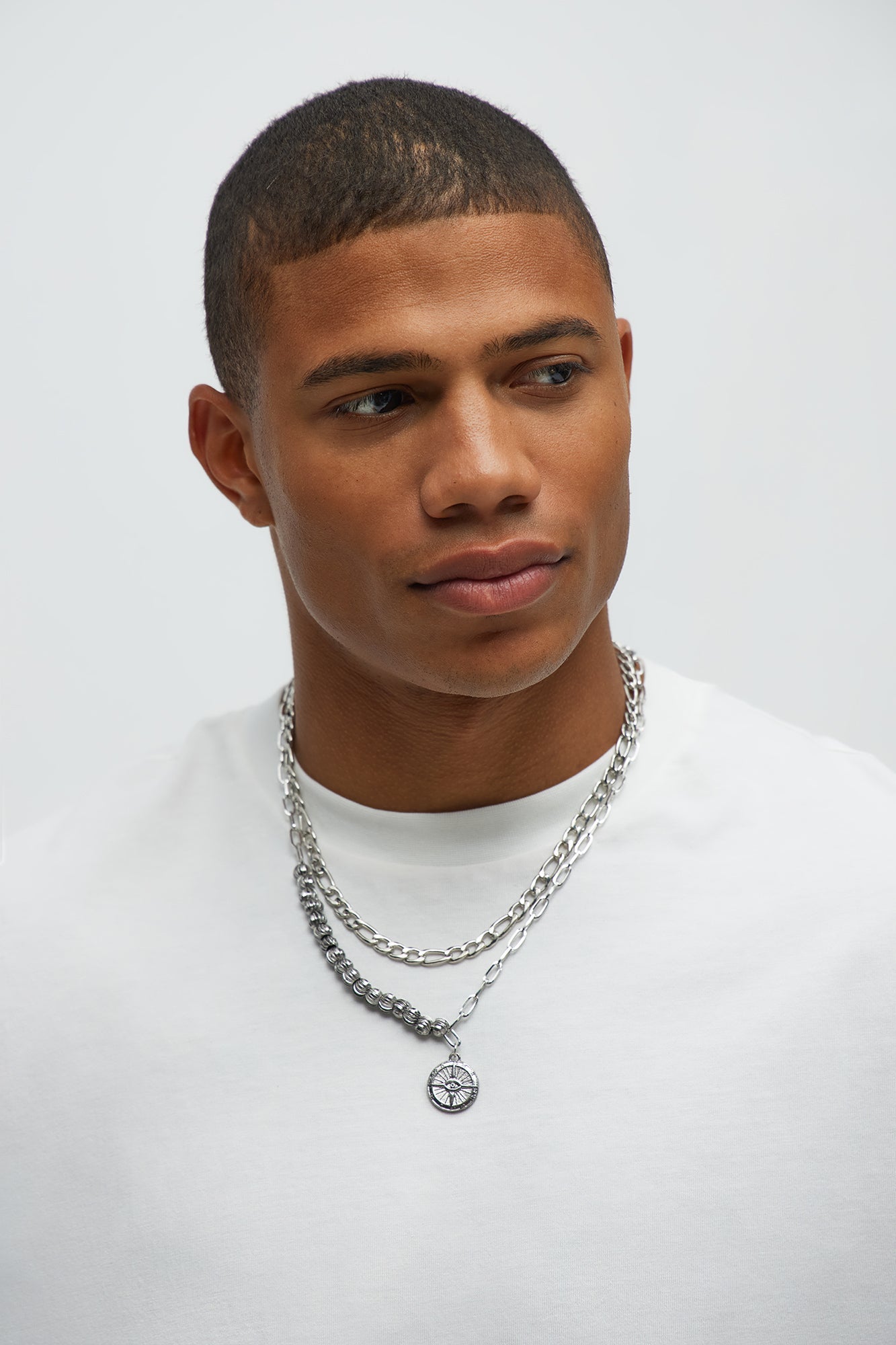 Main Necklace Set - Silver