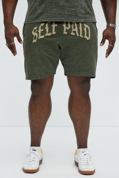 Self Paid Sweatshorts - Olive