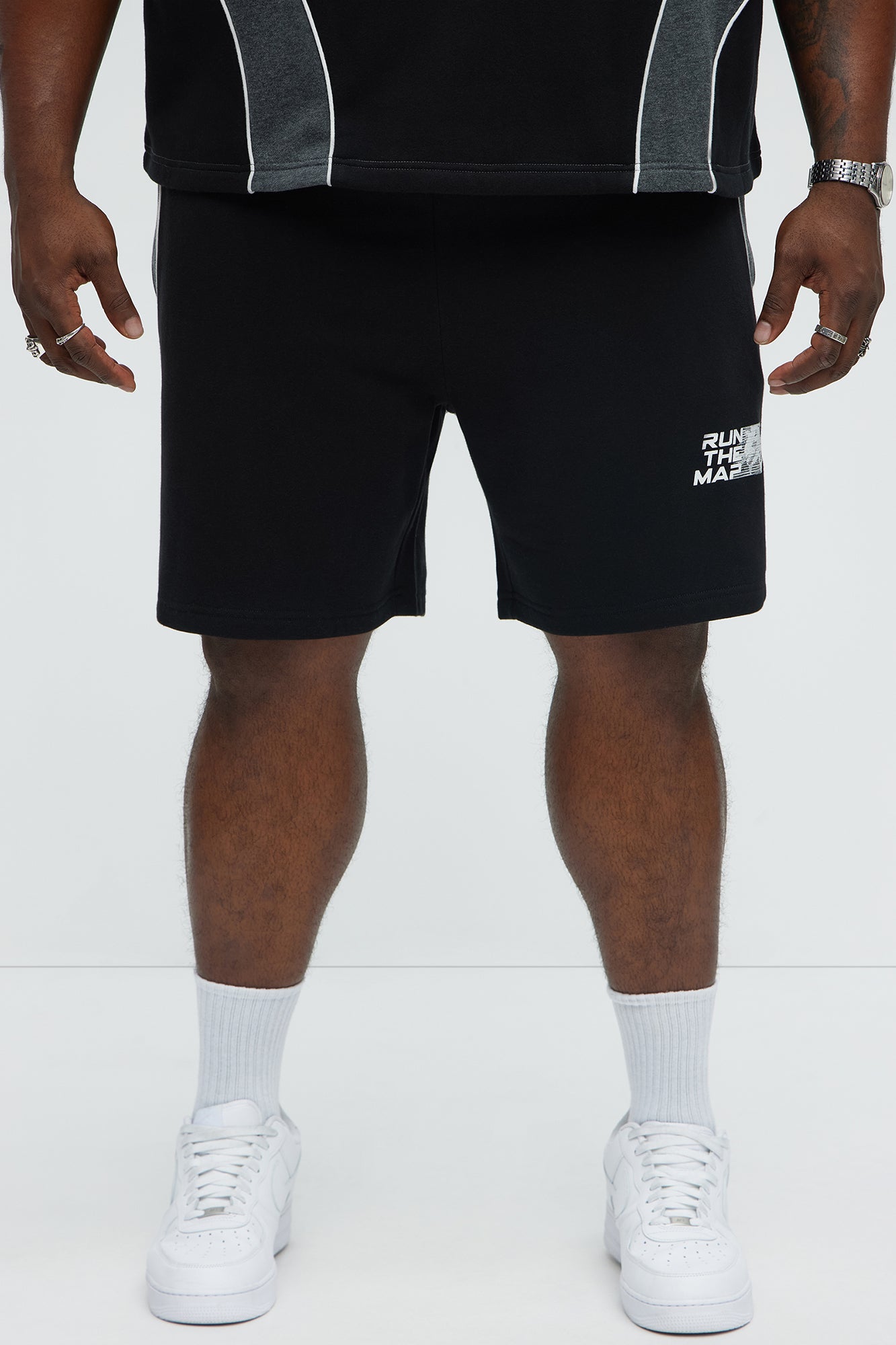 Tyson NYC Athletic Relaxed Shorts - Black/combo