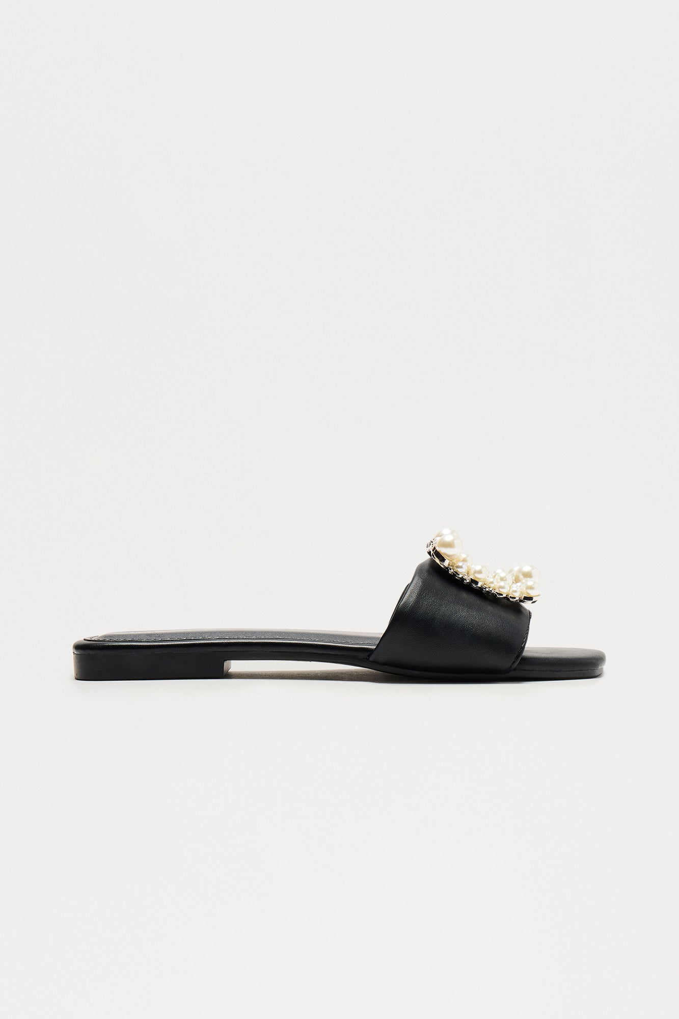 Winnie Pearl Slip On Sandals - Black
