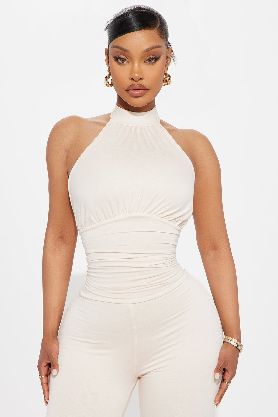 When We Met Capri Jumpsuit - Ivory
