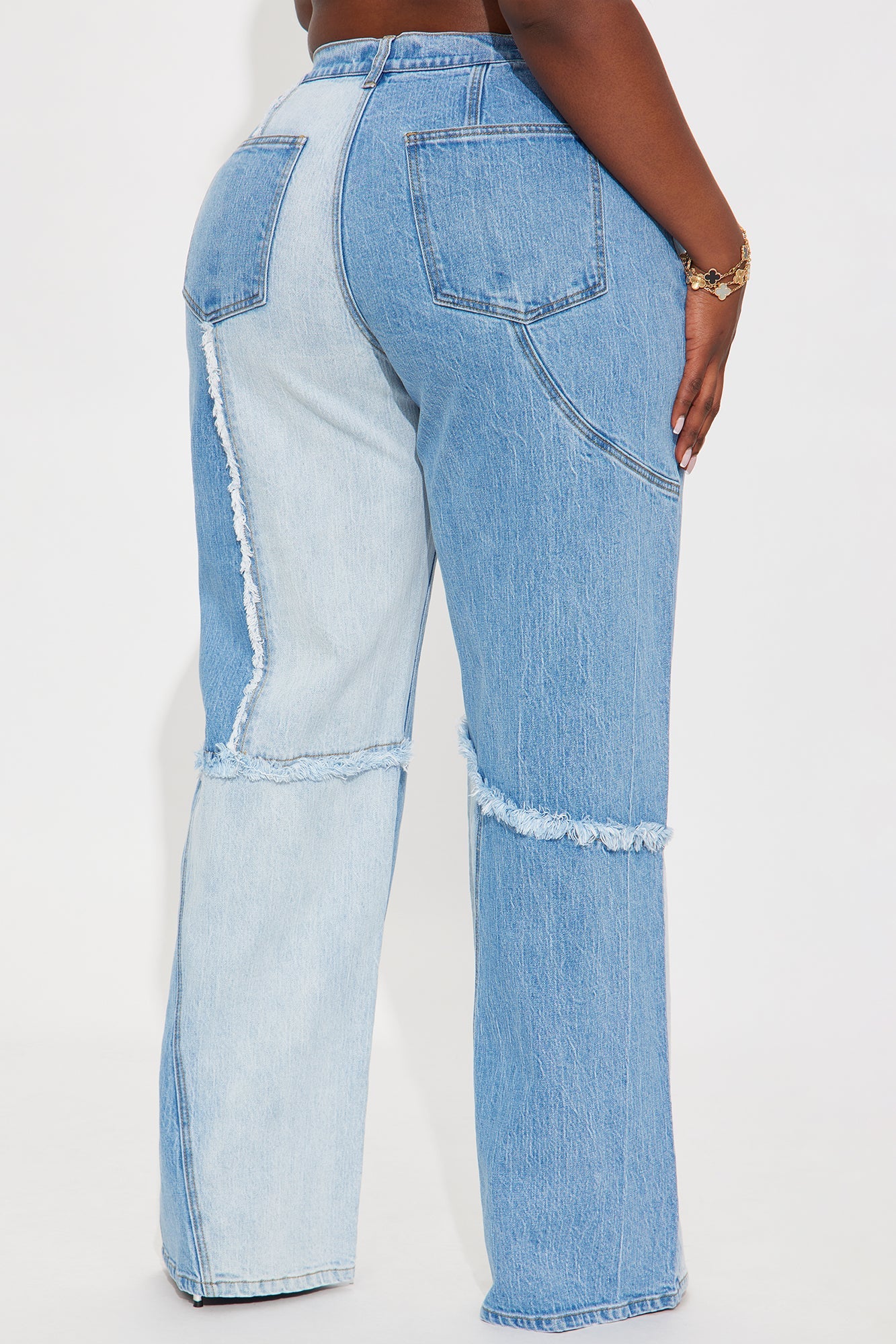 Mon Amour Wide Leg Denim Jeans - Medium Wash