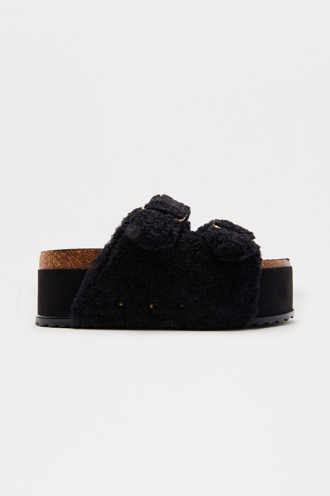 Deacon Sherpa Platform Slides - Black