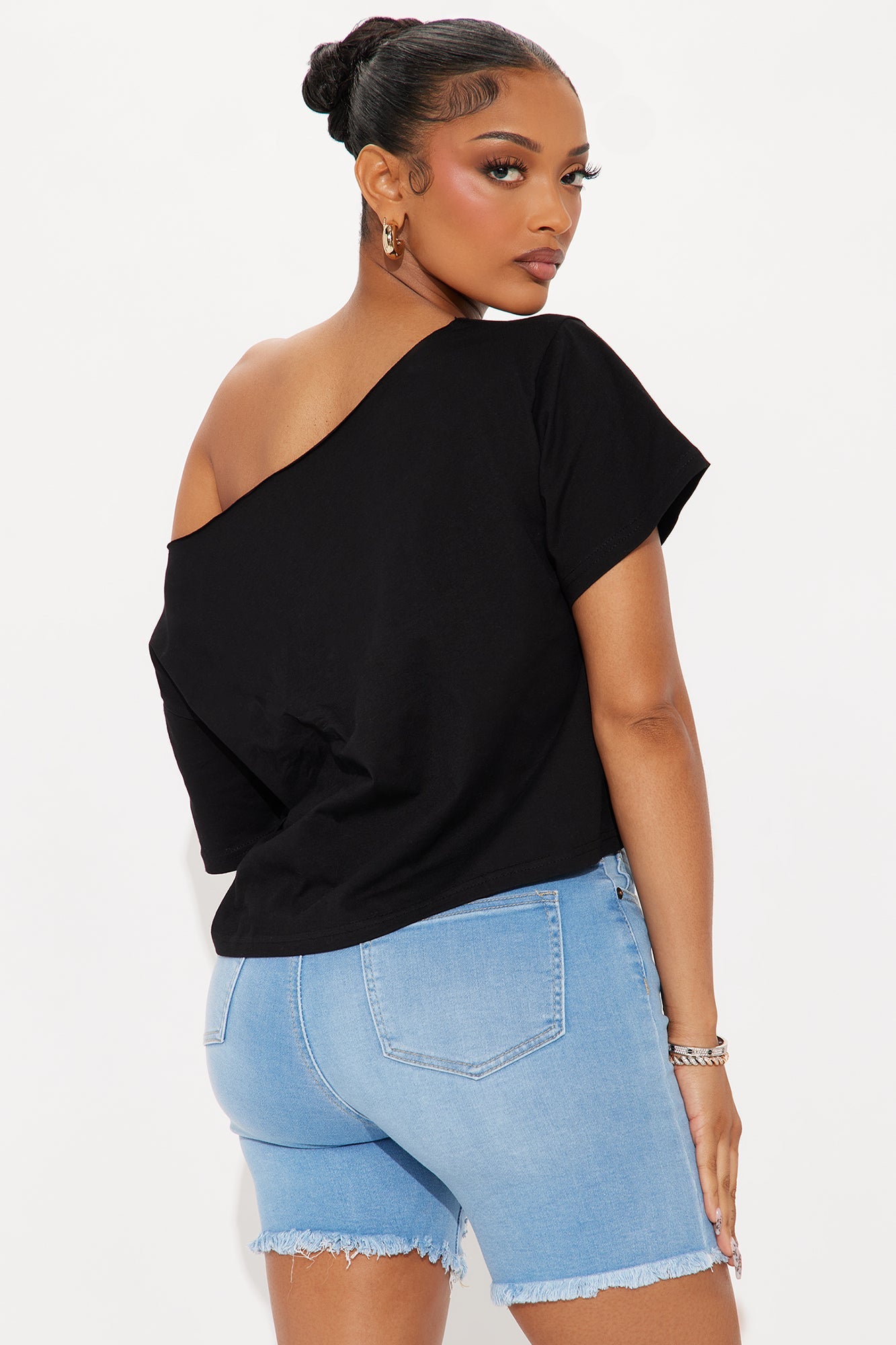 GOAT Ali Off Shoulder Top - Black