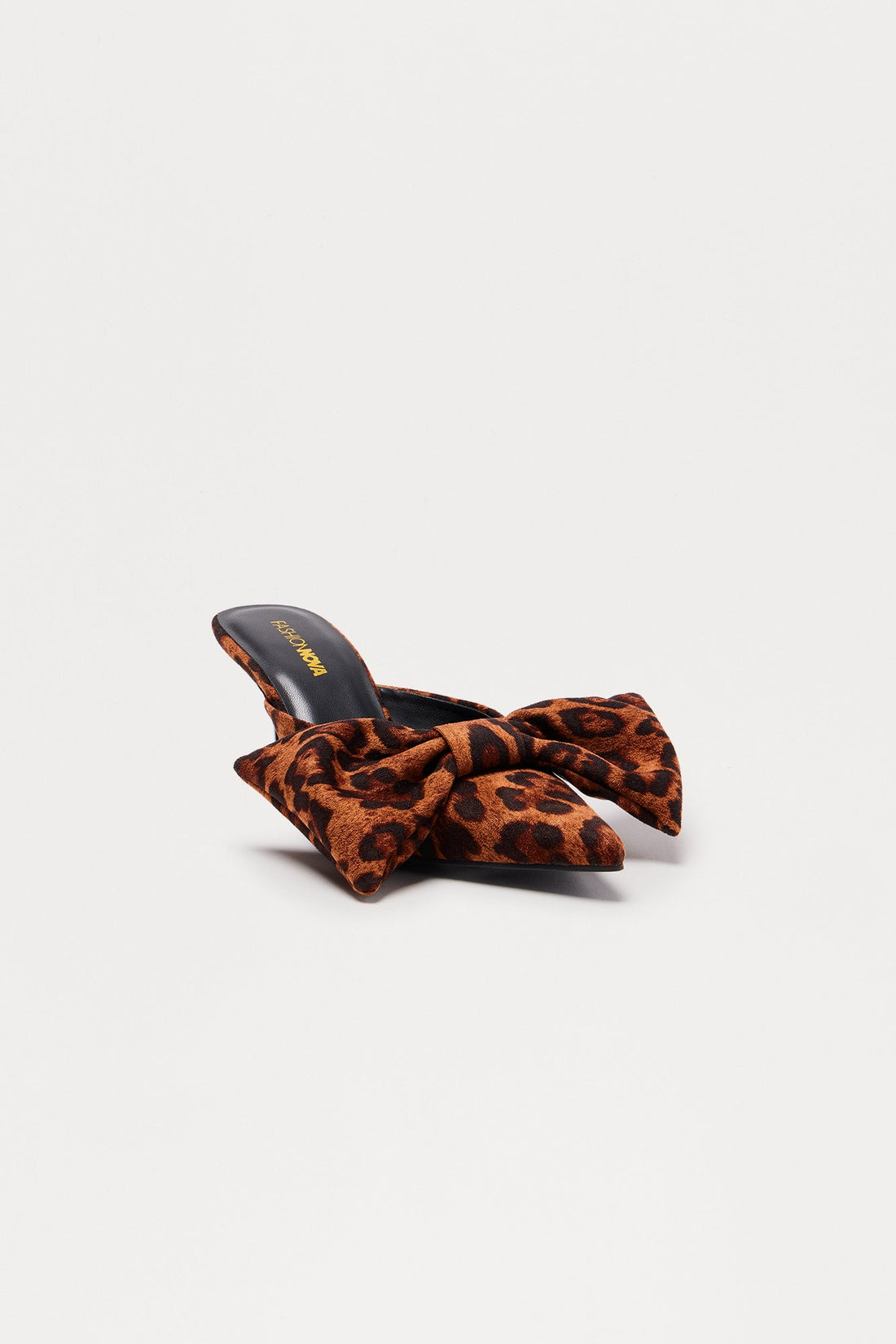 Jodina Bow Mule Pumps - Leopard