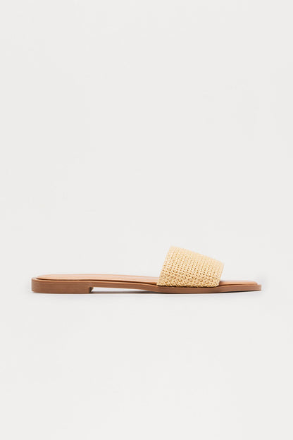 Cape Cod Raffia Sandals - Natural