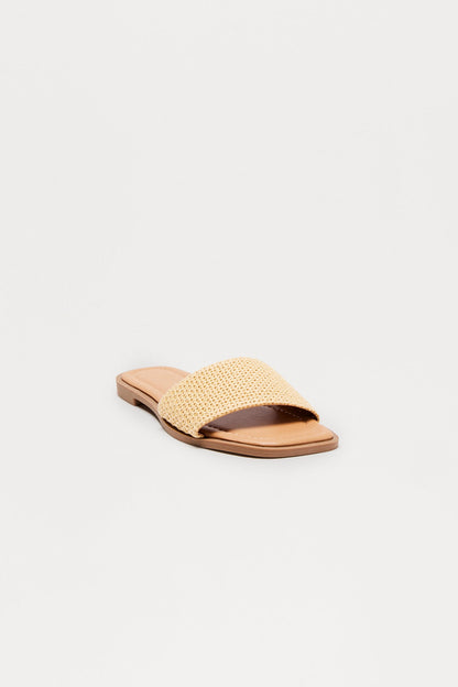 Cape Cod Raffia Sandals - Natural
