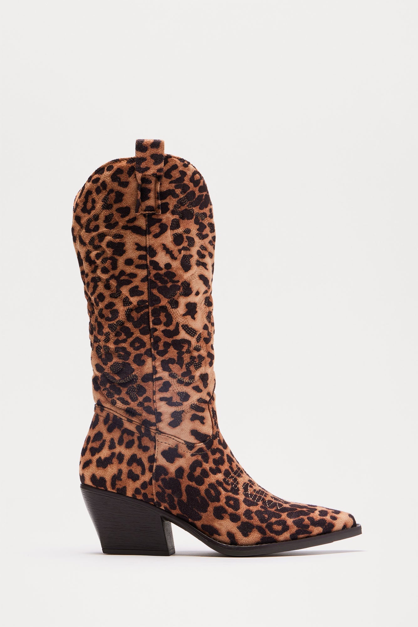 Take A Break Cowboy Boots - Leopard