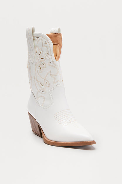 McGraw Cowboy Boots - White