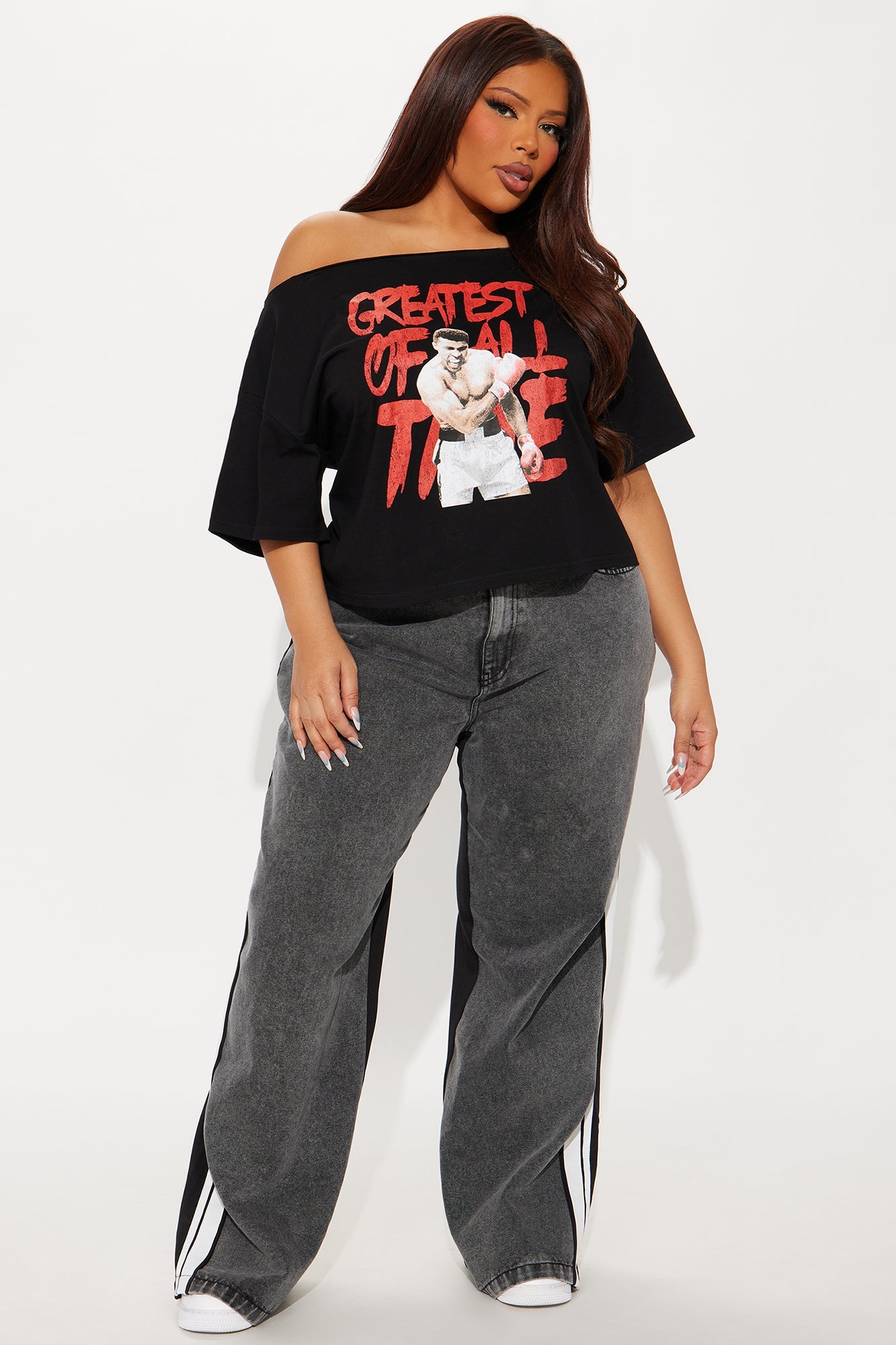 GOAT Ali Off Shoulder Top - Black