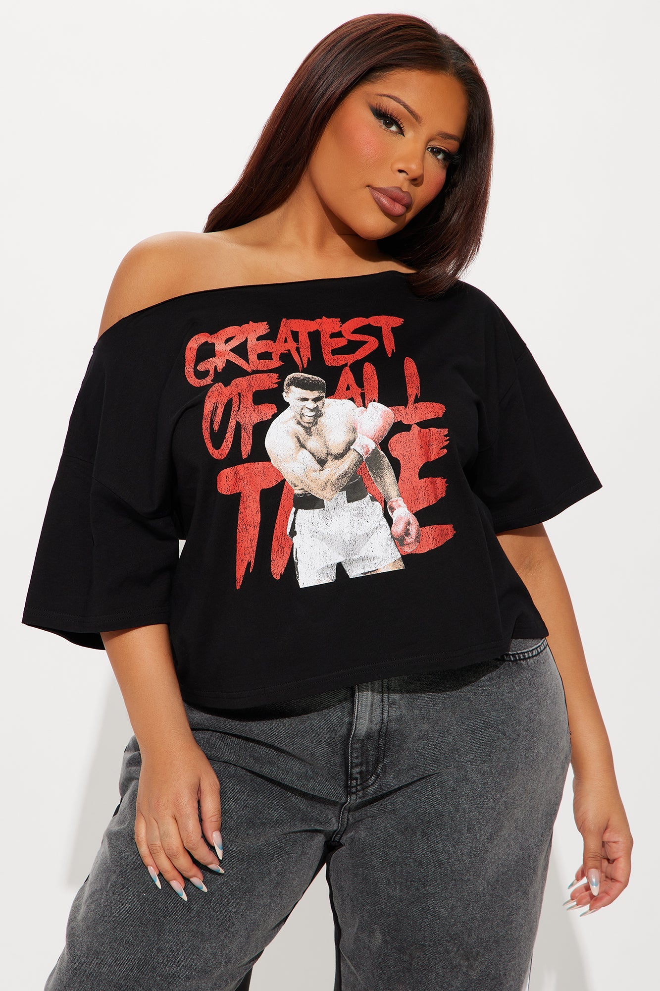 GOAT Ali Off Shoulder Top - Black