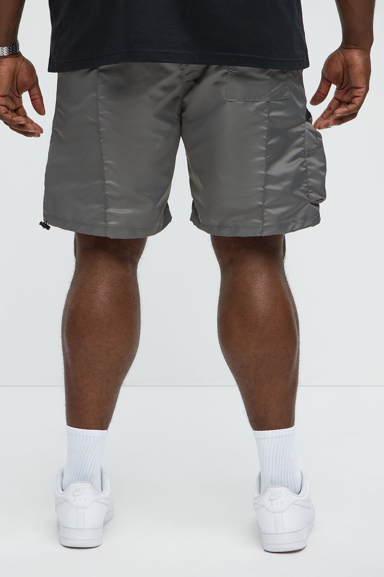 Called It Nylon Cargo Short - Grey