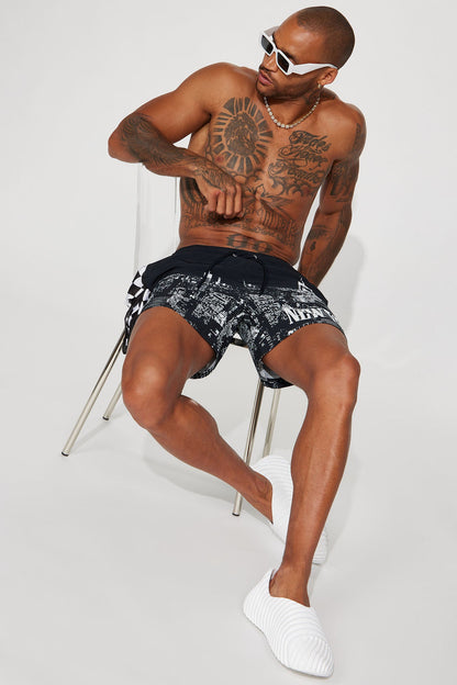 NY State Of Mind Swim Trunk - Black
