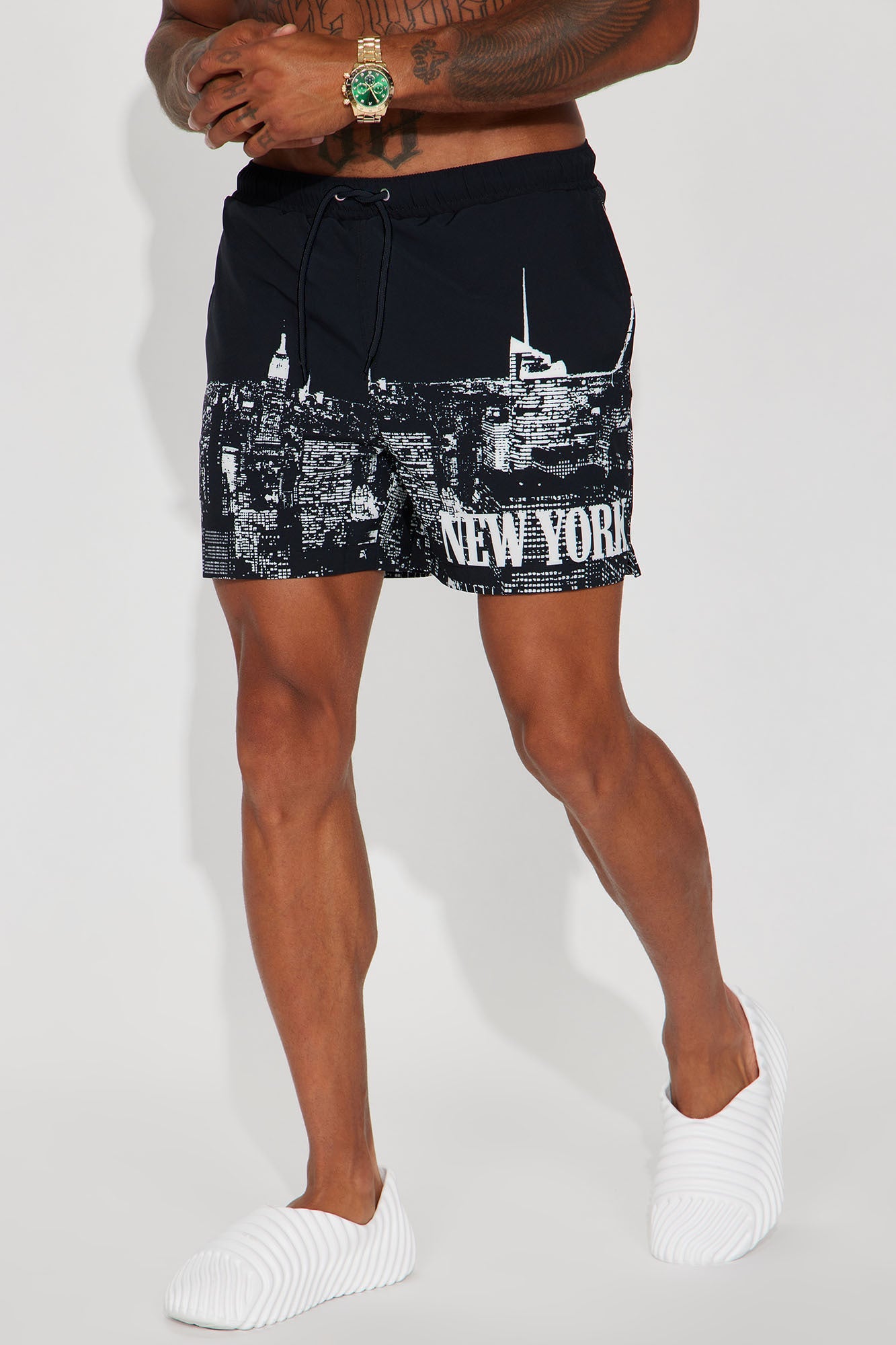 NY State Of Mind Swim Trunk - Black