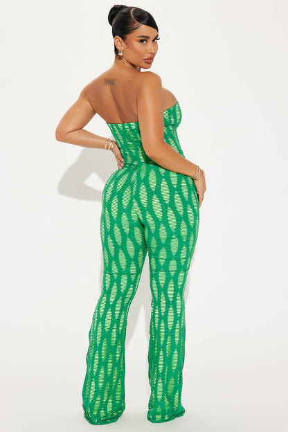 Catch A Wave Jumpsuit - Green/combo